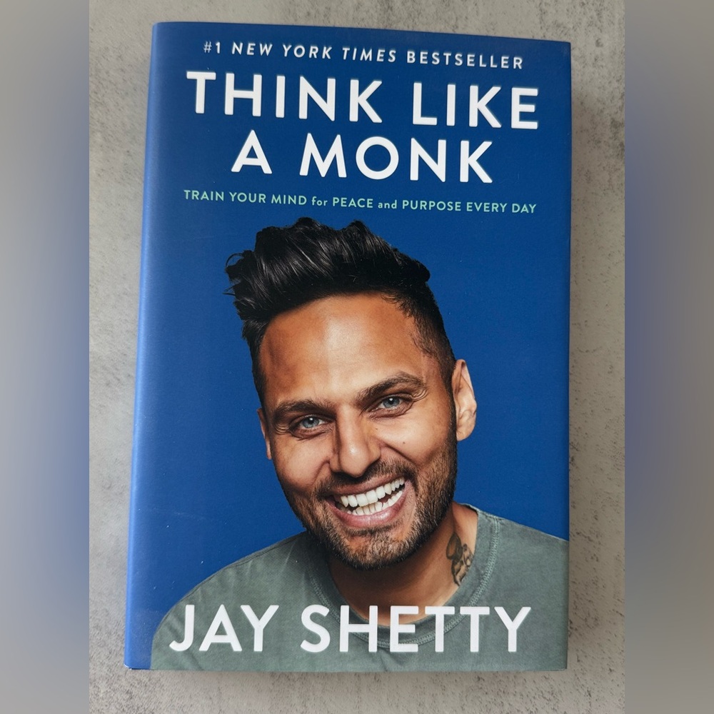 Think Like a Monk Jay Shetty Hardcover Book Train Your Mind Peace Purpose